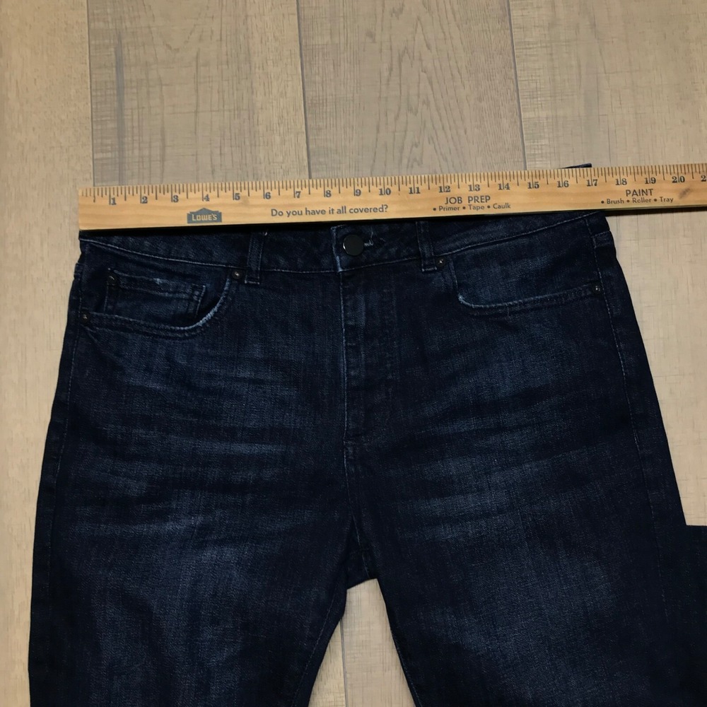 DL1961 Jeans Mens Size 34 X‎ 32 Actual 34X28 Dark Blue Nick Slim Bayou Preppy - Picture 10 of 13